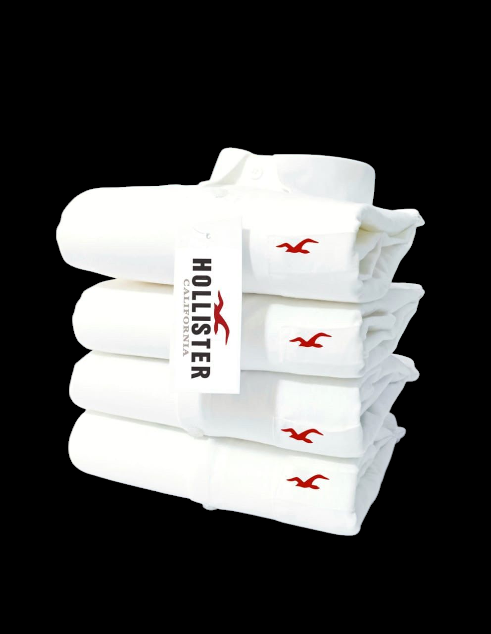 Hollister White Shirt 4pc combo