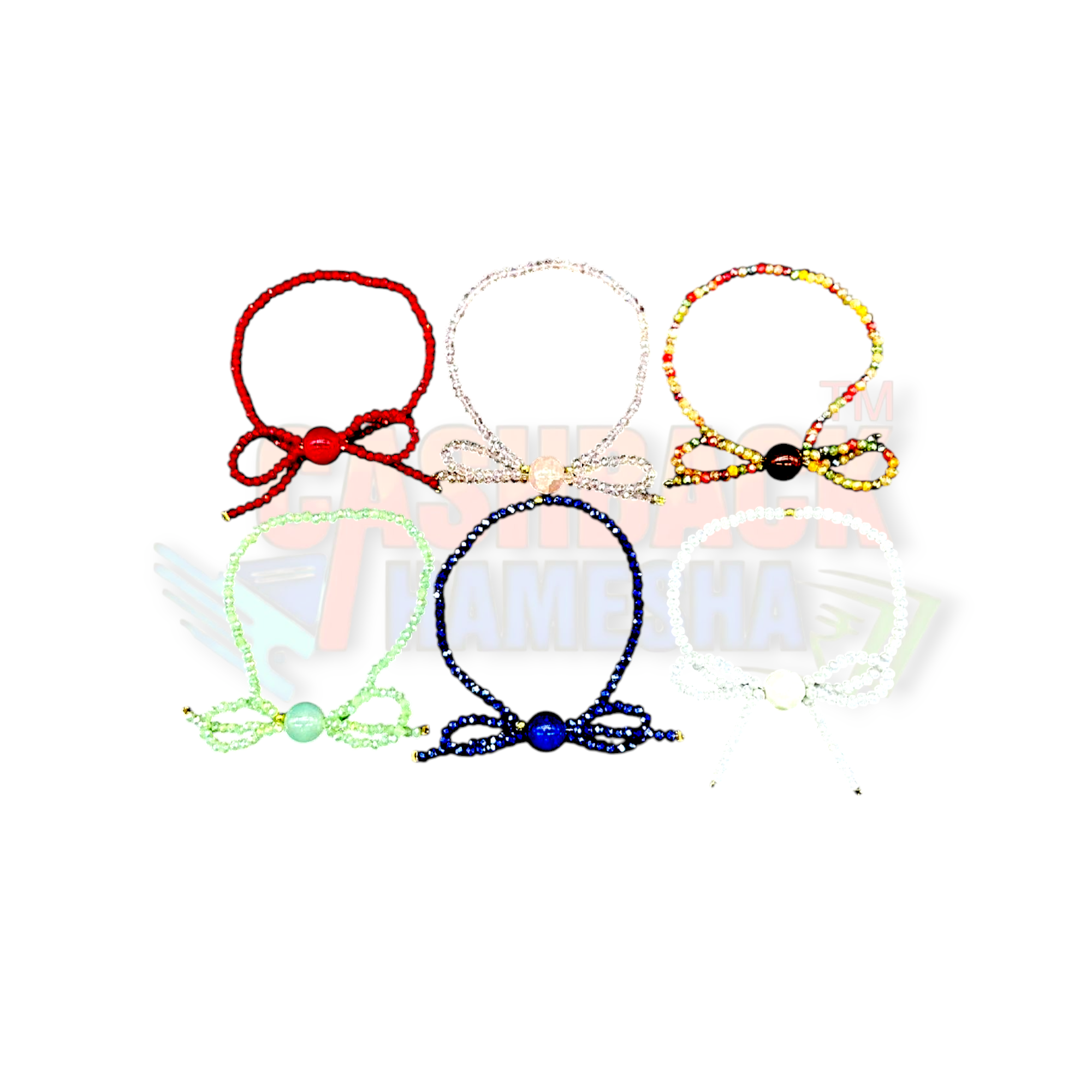 Ribbon Bracelet 6 Colors 12 pc